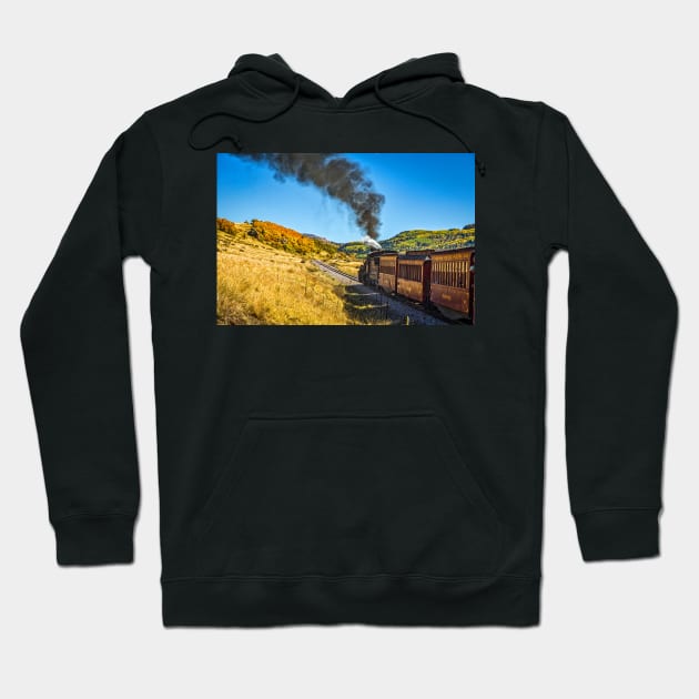 Cumbres and Toltec Narrow Gauge Railroad Hoodie by Gestalt Imagery